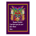 Mardi Gras "MOJO" Throw Card Please View Notes business cards