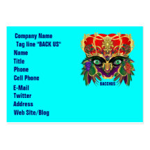 Mardi Gras Mythology Bacchus View Hints Please Business Card Template