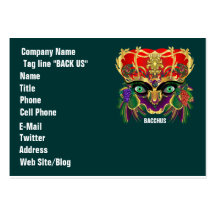 Mardi Gras Mythology Bacchus View Hints Please Business Cards