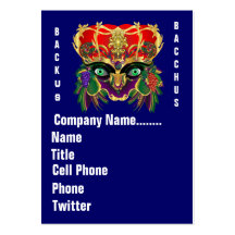 Mardi Gras Mythology Bacchus View Hints Please Business Card Templates