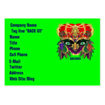 Mardi Gras Mythology Bacchus View Hints Please Business Card