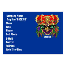Mardi Gras Mythology Bacchus View Hints Please Business Card