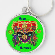 Mardi Gras Mythology Bacchus View Hints Please Key Chains