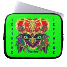 Mardi Gras Mythology Bacchus View Hints Please Computer Sleeve