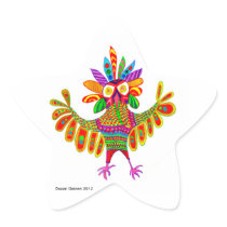 Mardi Gras Owl Sam Sticker