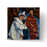 Mardi Gras painting by Paul Cezanne classic art buttons