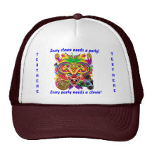 Mardi Gras Party Clown View Hints Please Mesh Hat