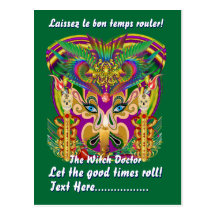 Mardi Gras Party Theme  Please View Hints Post Card