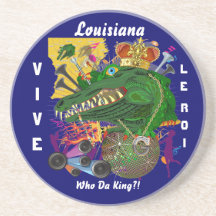Mardi Gras Party Theme  Please View Notes Drink Coaster