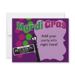 Mardi Gras Party Time Custom Invitation