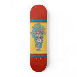 Mardi Gras Peacock Mask Skateboard