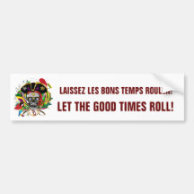 Mardi Gras Pirate Bumper Stickers