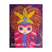 Mardi Gras! Postcard