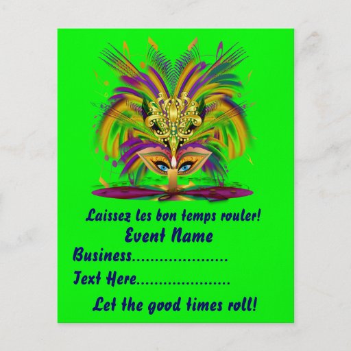 Mardi Gras Queen 4.5" x 5.6" View Notes Please Full Color Flyer