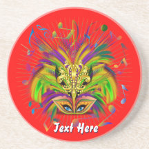 Mardi Gras Queen Style 3 View Notes Plse Beverage Coasters