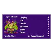 Mardi Gras Queen View Notes Please Photo Card