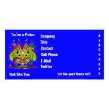 Mardi Gras Queen View Notes Please Photo Card Template