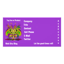 Mardi Gras Queen View Notes Please Personalized Photo Card