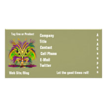 Mardi Gras Queen View Notes Please Customized Photo Card