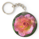 Mardi Gras Rose Keychain