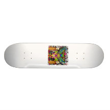 Mardi Gras Witch Doctor-Skull V-3-T Skate Board