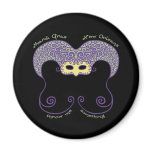 Mardi Mask Fridge Magnets