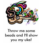 Mardis Gras Ukuleles t-shirts