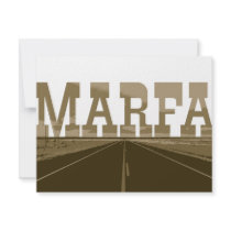 Marfa Texas Custom Announcements