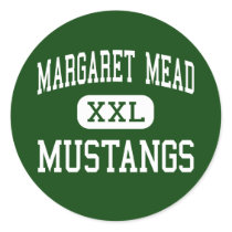Margaret Mead - Mustangs - Elk Grove Village Round Stickers