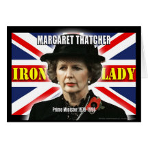 Margaret Thatcher Prime Minister Greeting Cards