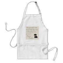 Margaret Thatcher Quote "Being powerful..." Apron