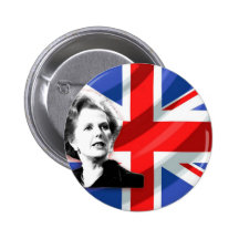 Margaret Thatcher Union Jack Button