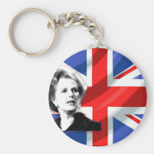 Margaret Thatcher Union Jack Keychain