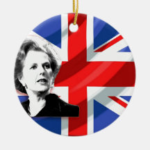 Margaret Thatcher Union Jack Ornaments