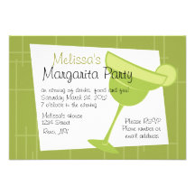 Margarita Party Personalized Invitation