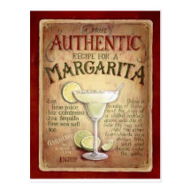 margarita recipe postcard