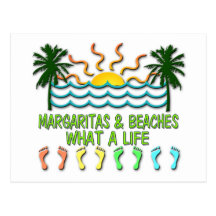 Margaritas & Beaches Post Card