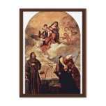 Maria In Glory With Christ Child And Angels Postcard