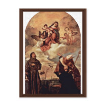 Maria In Glory With Christ Child And Angels Postcard