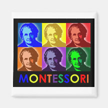 Maria Montessori Pop-Art Magnet