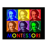 Maria Montessori Pop-Art Postcard
