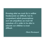 Maria Montessori Quote No. 2 Post Card postcards