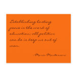 Maria Montessori Quote No. 3 Post Card postcards
