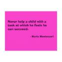 Maria Montessori Quote No. 6 Post Card postcards