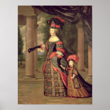 Maria Theresa  wife of Louis XIV Print