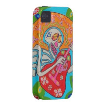 Mariachi Serenade - Day Of The Dead Skeleton Case-Mate iPhone 4 Cases