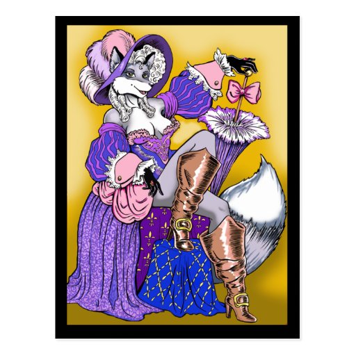 Marie Antoinette Fox Postcard