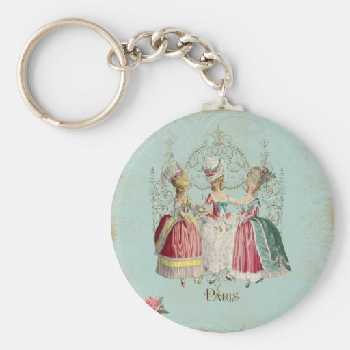 Marie Antoinette French Paris Ladies Keychains
