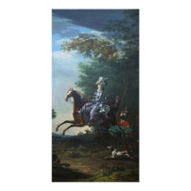 Marie Antoinette Hunting by Louis Auguste Brun Picture Card