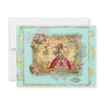 Marie Antoinette Party at Versailles Postcard Card
